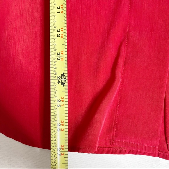 Vintage Jordana Red Embroidery Button up blouse - Picture 7 of 11
